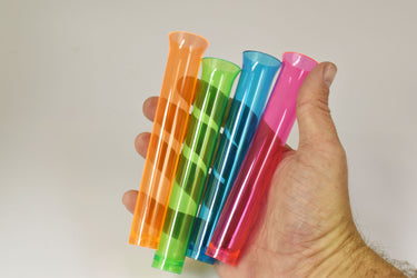 1.5 Ounce 15ct Neon UV Blacklight Reactive Glow Party Tube Shot Glasses